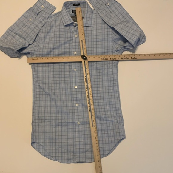 J Crew Performance Shirt Men XS Blue Plaid Slim Fit Button Down Preppy Shirt $98 - Picture 6 of 9
